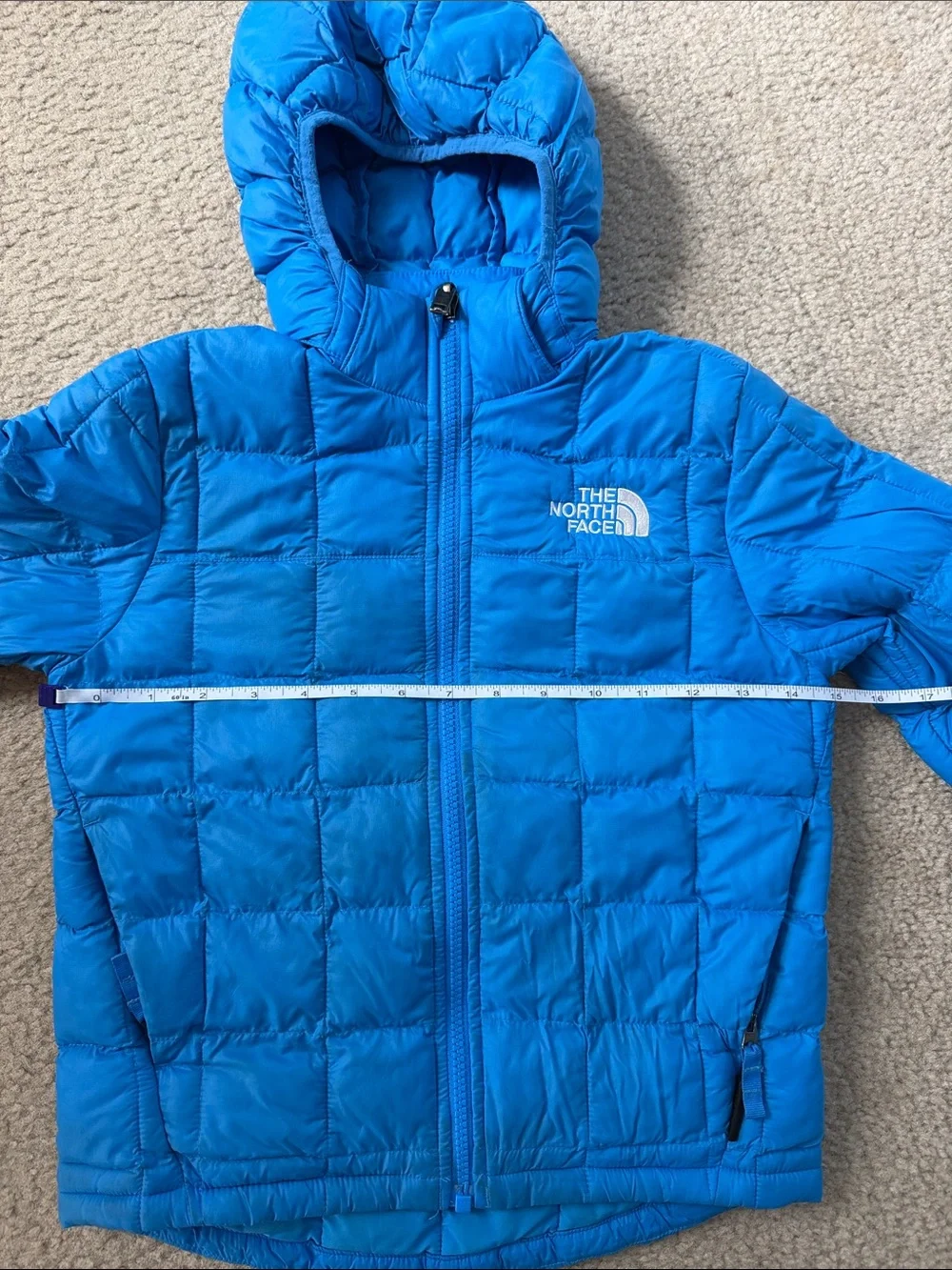 The North Face Youth size 7/8 Thermoball Puffer Jacket Blue